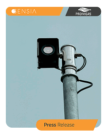 SENSIA RedLook security device installed on a pole for enhanced safety.